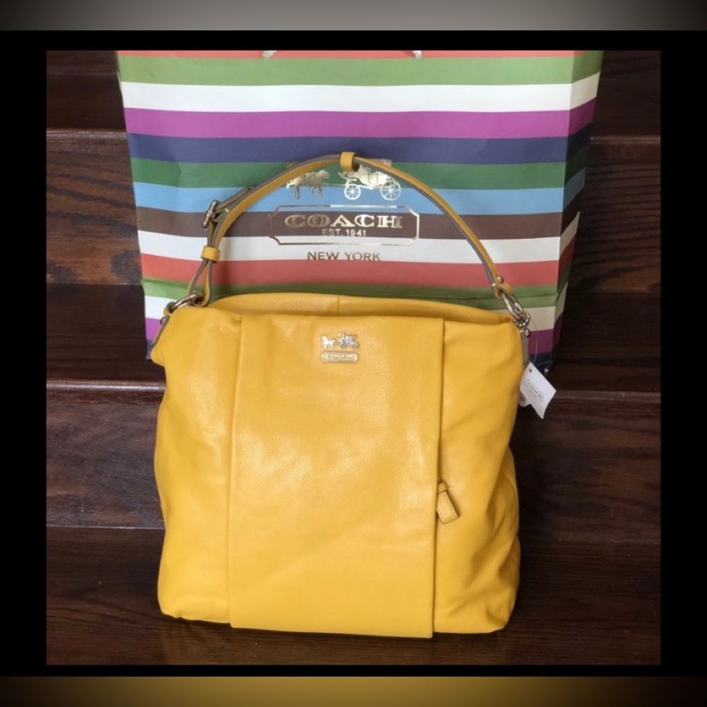 ❗️RARE ❗️🔥HOST PICK🔥COACH MADISON ISABELLE CROSSBODY LEATHER HANDBAG#BNWT